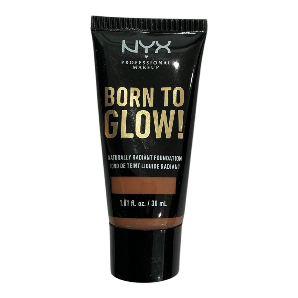 NYX Born To Glow Foundation Mahogany BTGRF16 Radiant Liquid 30ml
